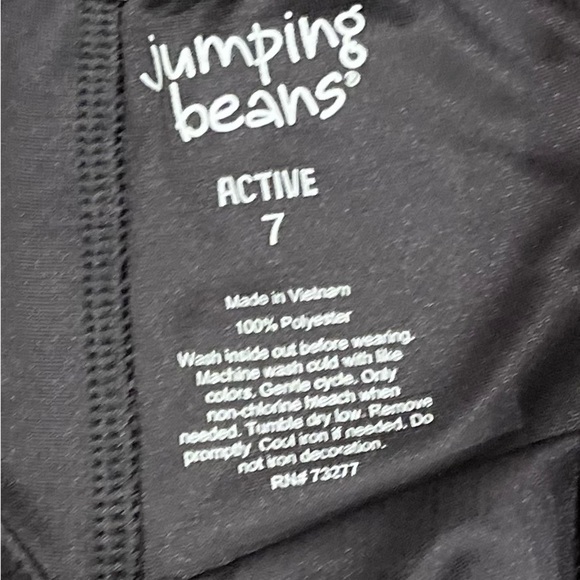 JUMPING BEANS Boy's Black Athletic Shorts. Size 7 - Picture 4 of 4